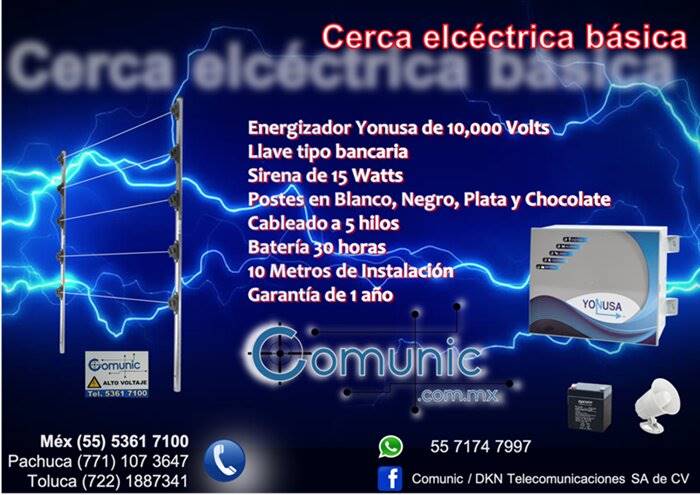 Cercas electricas - Cercas Eletrificadas CDMX - Pahcuca - Toluca- Naucalpan-Tlalnepantla-Atizapan- Huixquiluca